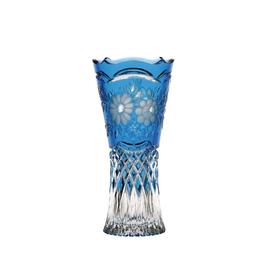 Vase Kristallglas Natalie aqua (30 cm)