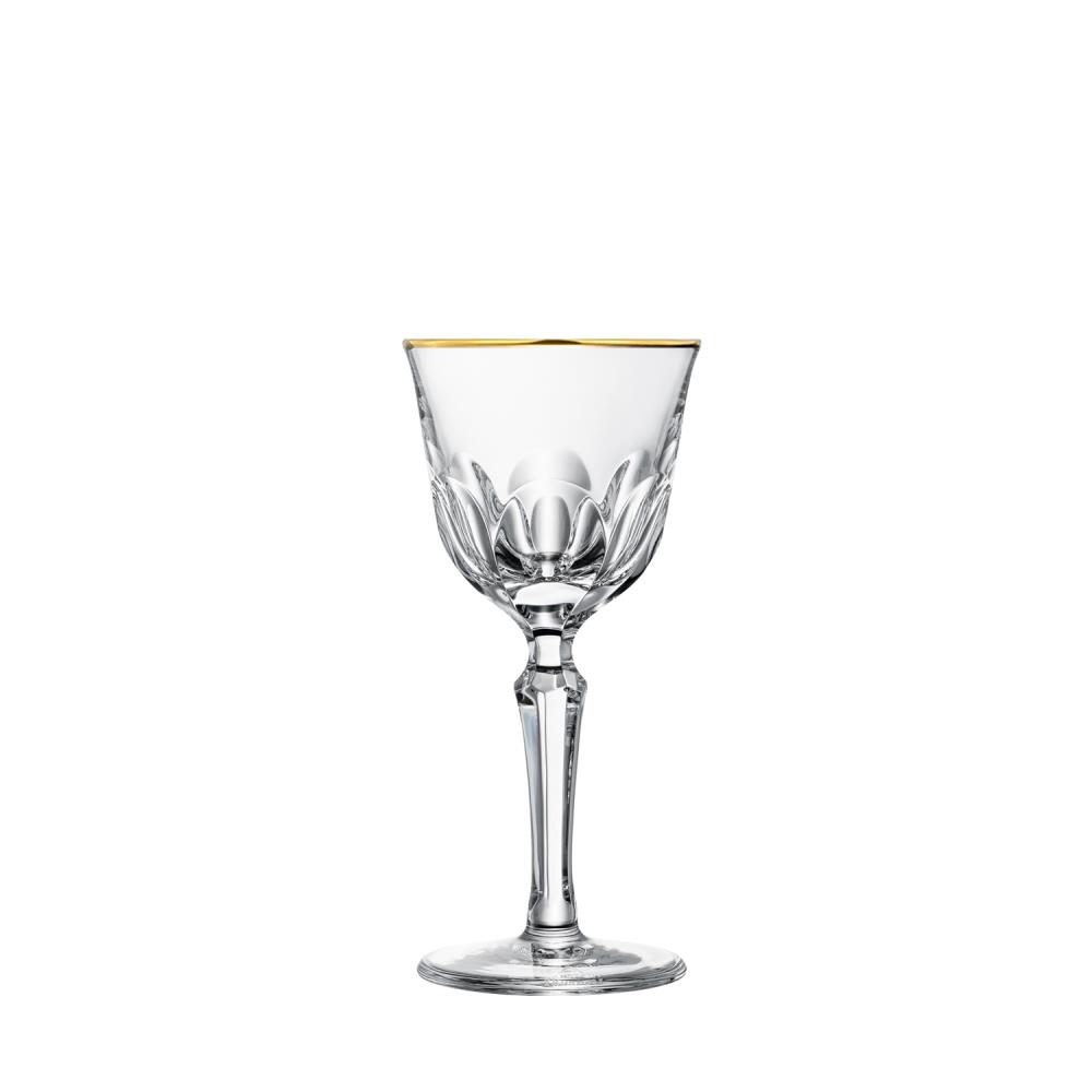 White wine glass Crystal Palais Gold rim clear (16.8 cm)