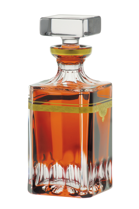 Whisky Karaffe Kristall Sanssouci amber (25 cm)