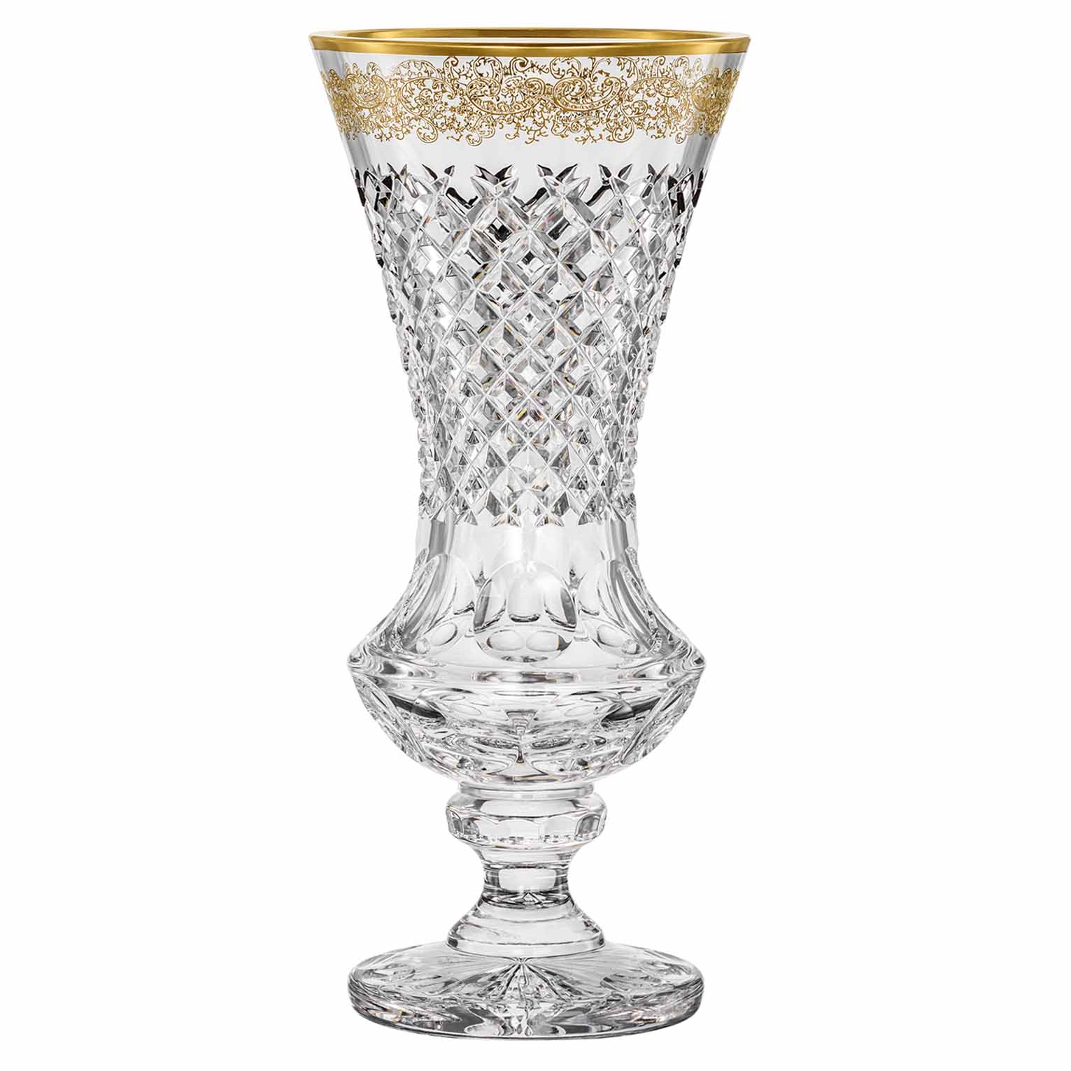 Vase Kristallglas Arabeske hell (42 cm)