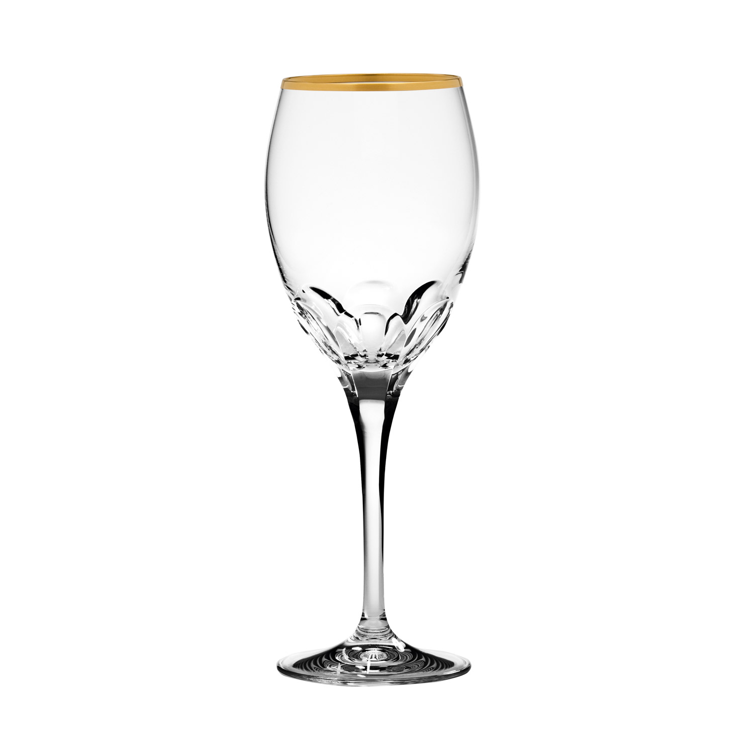 red wine glass crystal Palais Gold rim clear (21,5 cm)