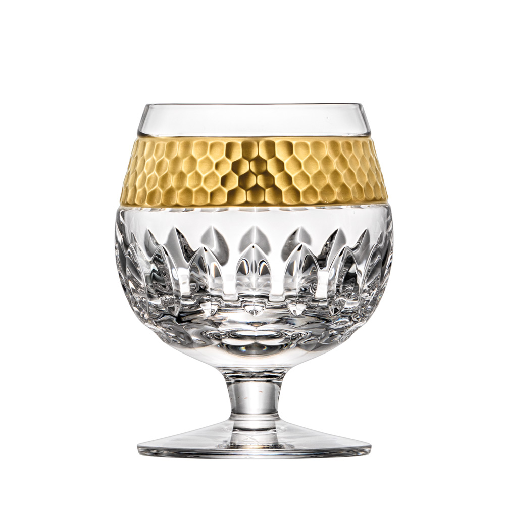 Cognac glass crystal Bloom Gold clear (13,5 cm)