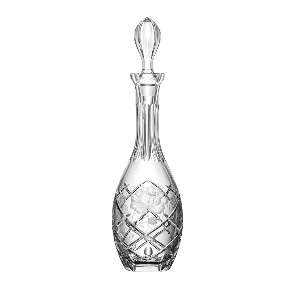 Weinkaraffe Dekanter Kristall Sunrose Gold clear (25 cm)