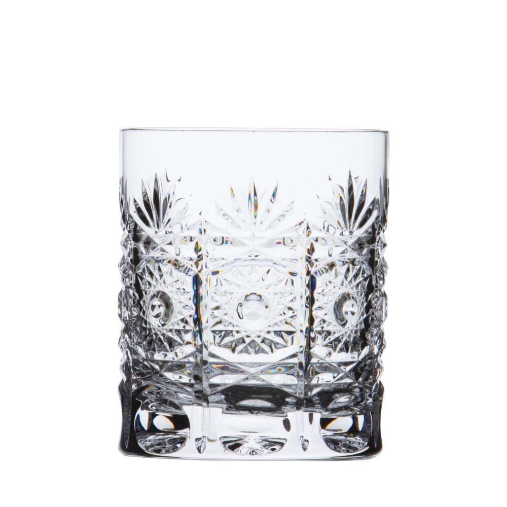 Whiskey glass crystal Dresden clear (10 cm)