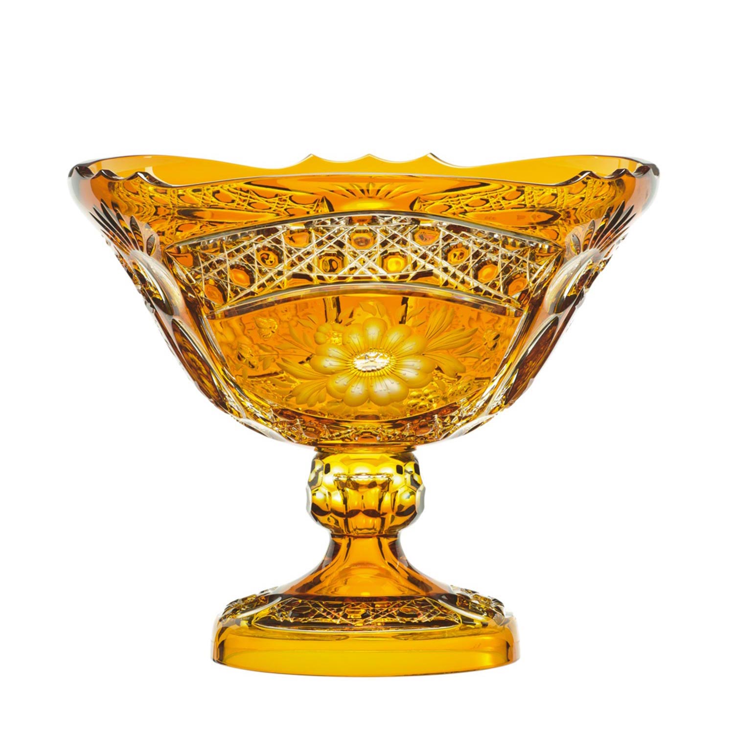 Schale Kristallglas Luxury amber (31 cm)
