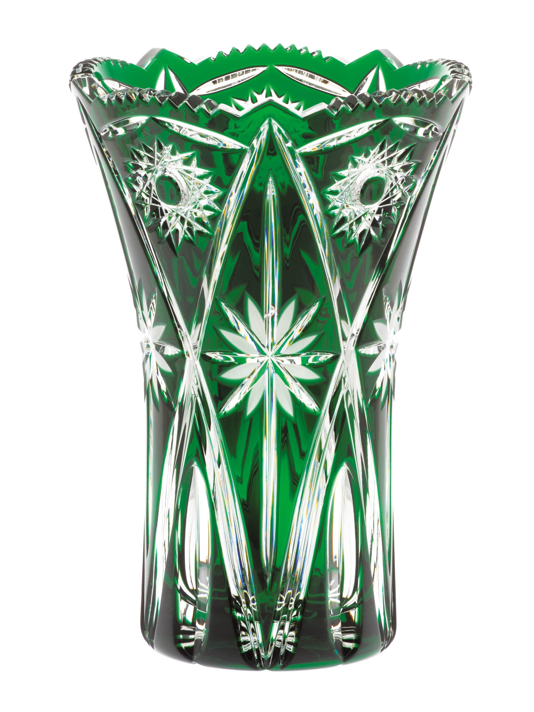 Vase crystal glas Nizza smaragd (26 cm)