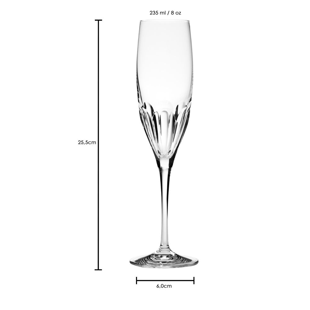 champagne glass crystal Palais clear (24 cm)