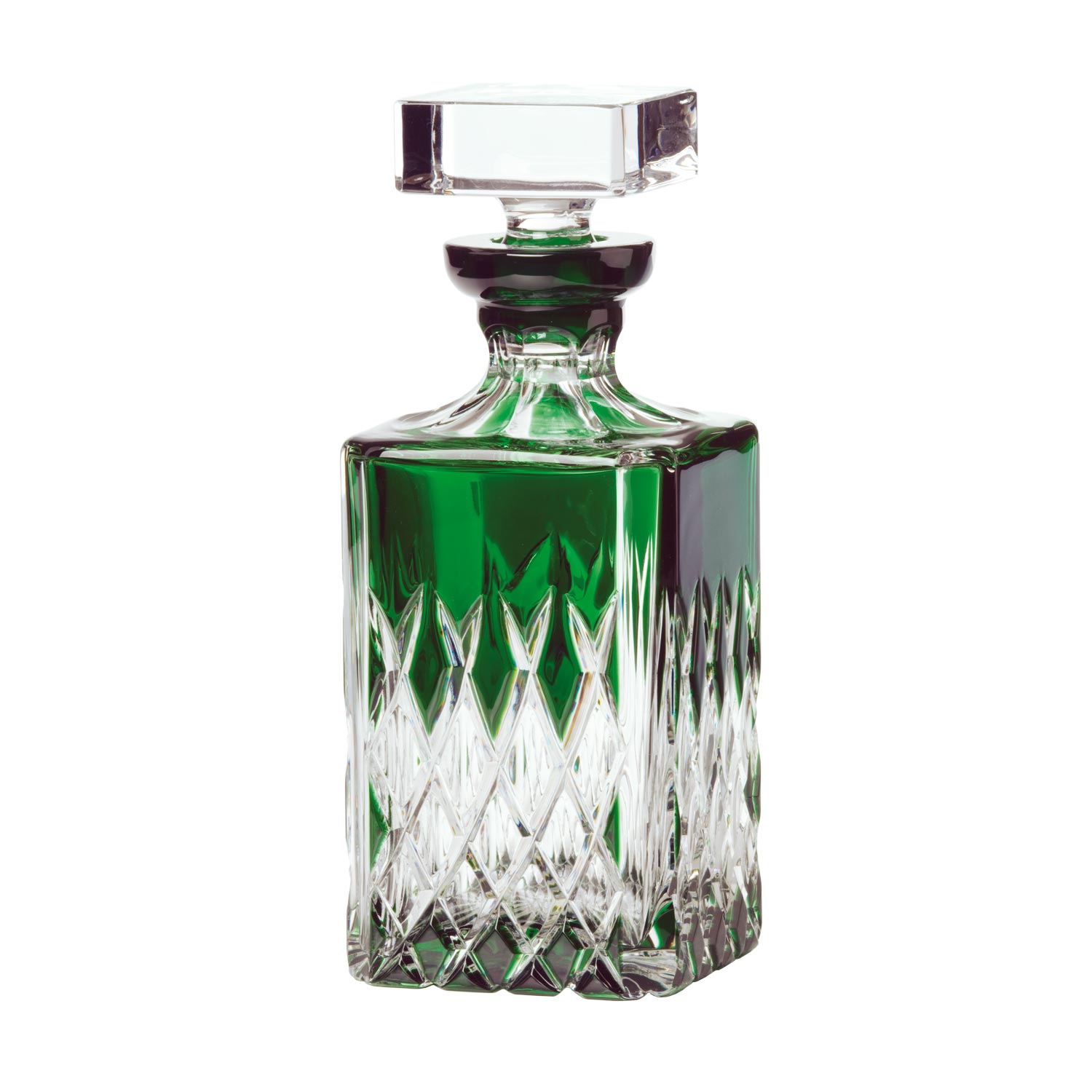 Whiskey Carafe crystal Venedig emerald green (25cm)