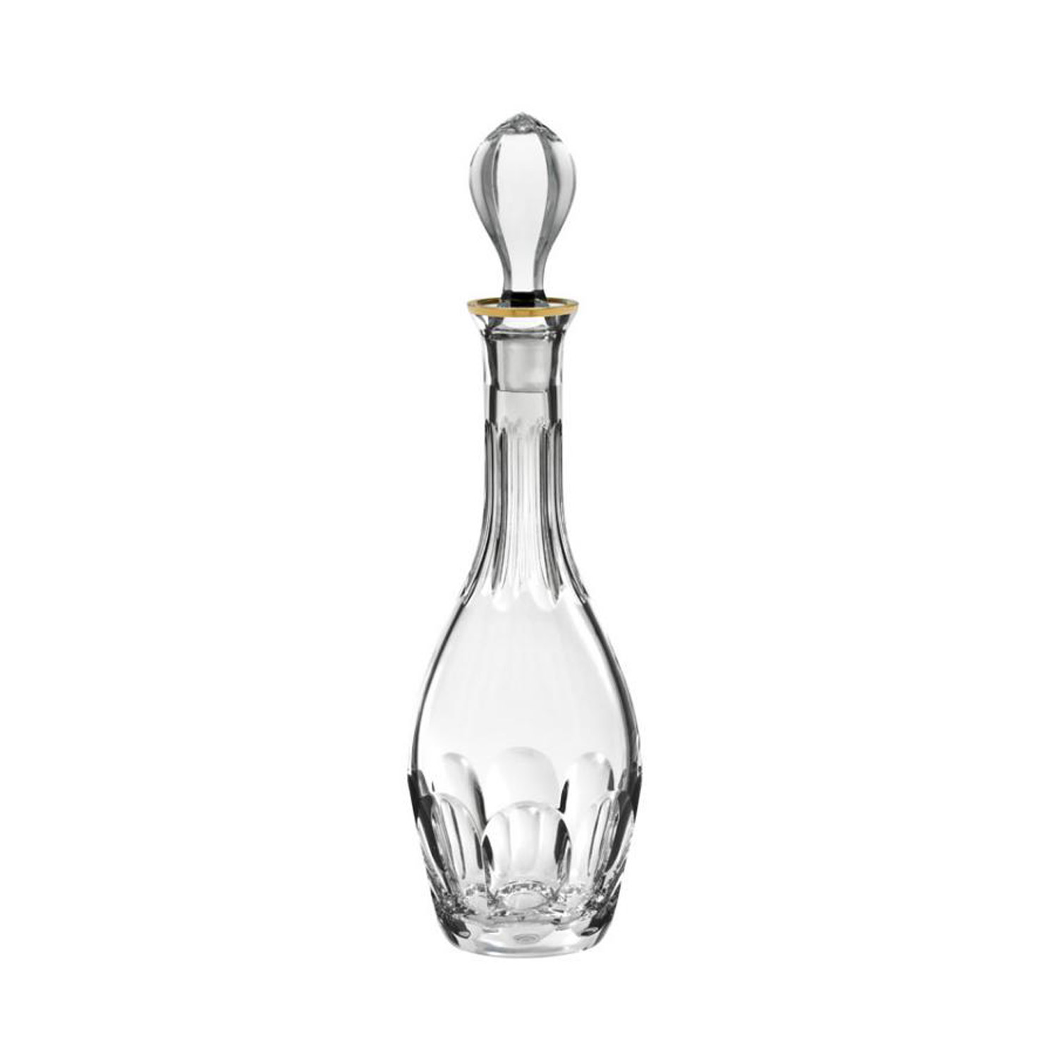 Wine carafe decanter Crystal Palais Gold rim clear (37.3 cm)
