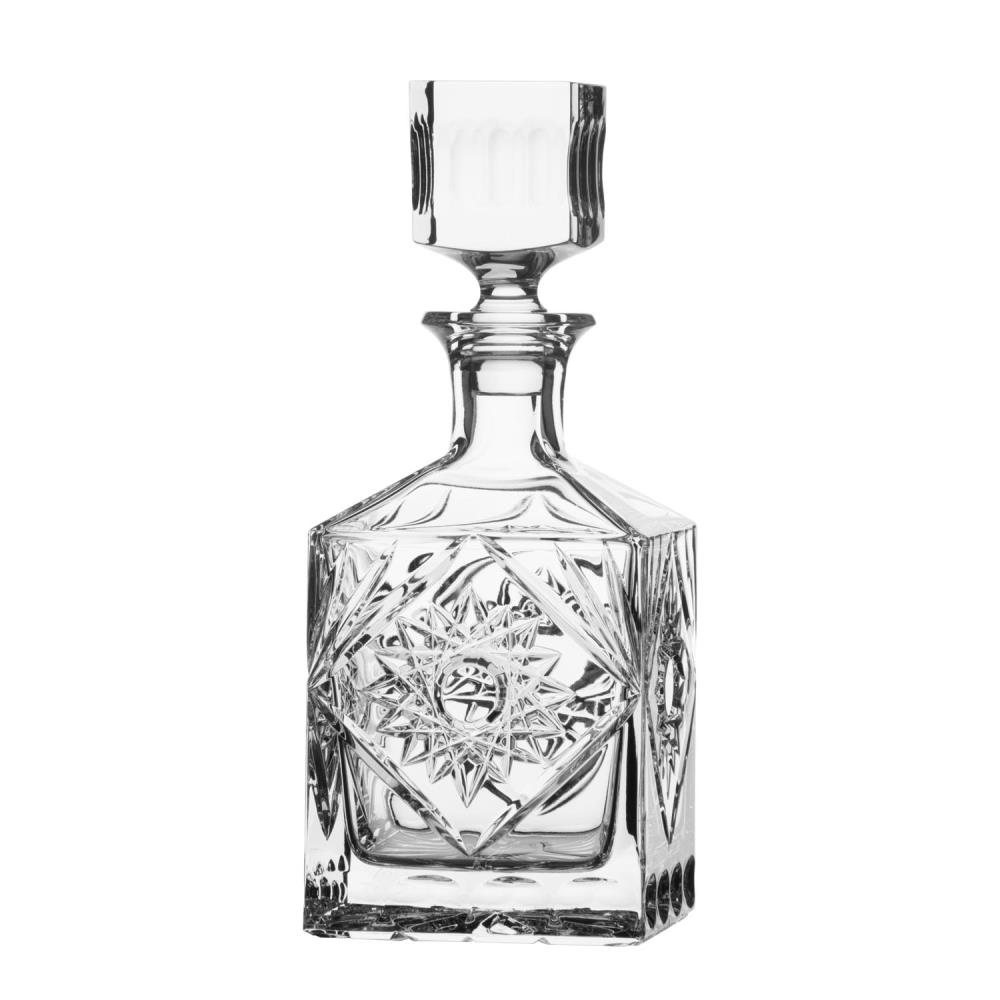 Whisky Karaffe Kristall Santra eckig (25cm)