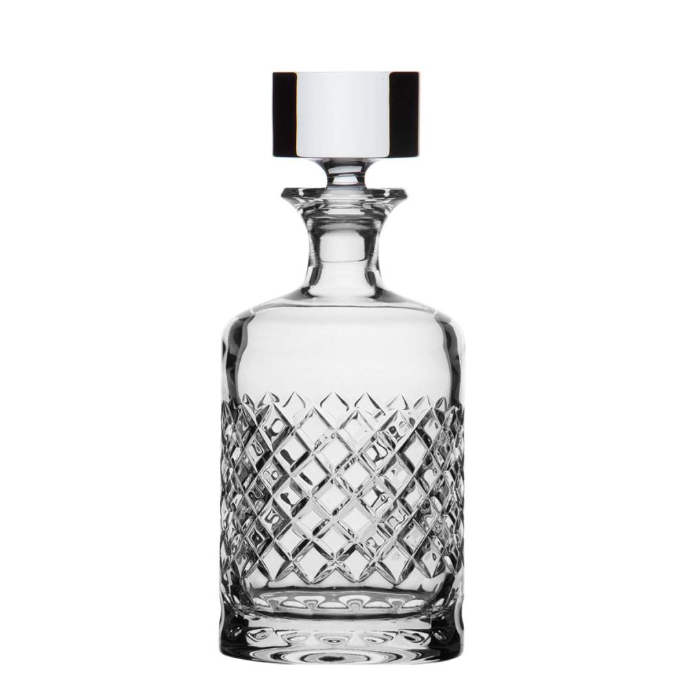 Whiskykaraffe Kristall Karo rund (25cm)