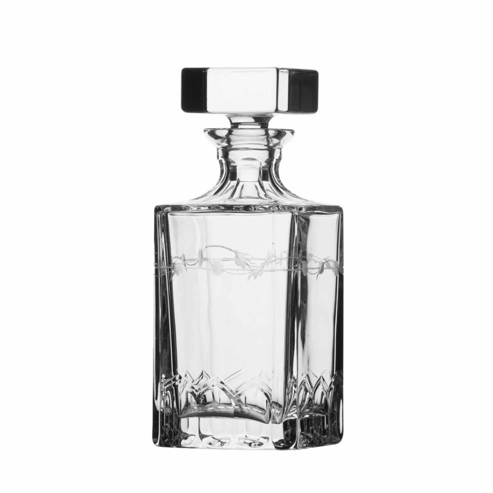 Whiskey decanter crystal Lilly clear (25 cm)