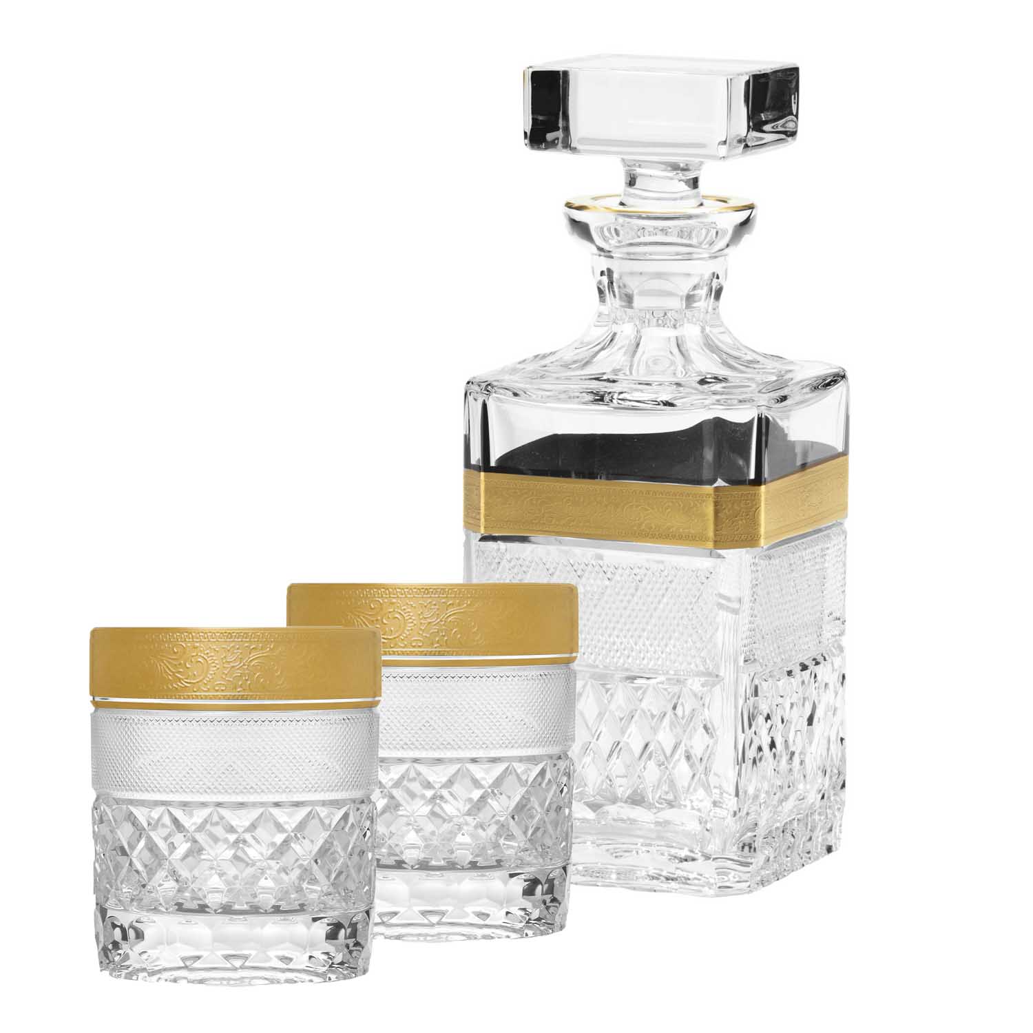 Whiskey Gift Rococo Crystal (3 pieces)