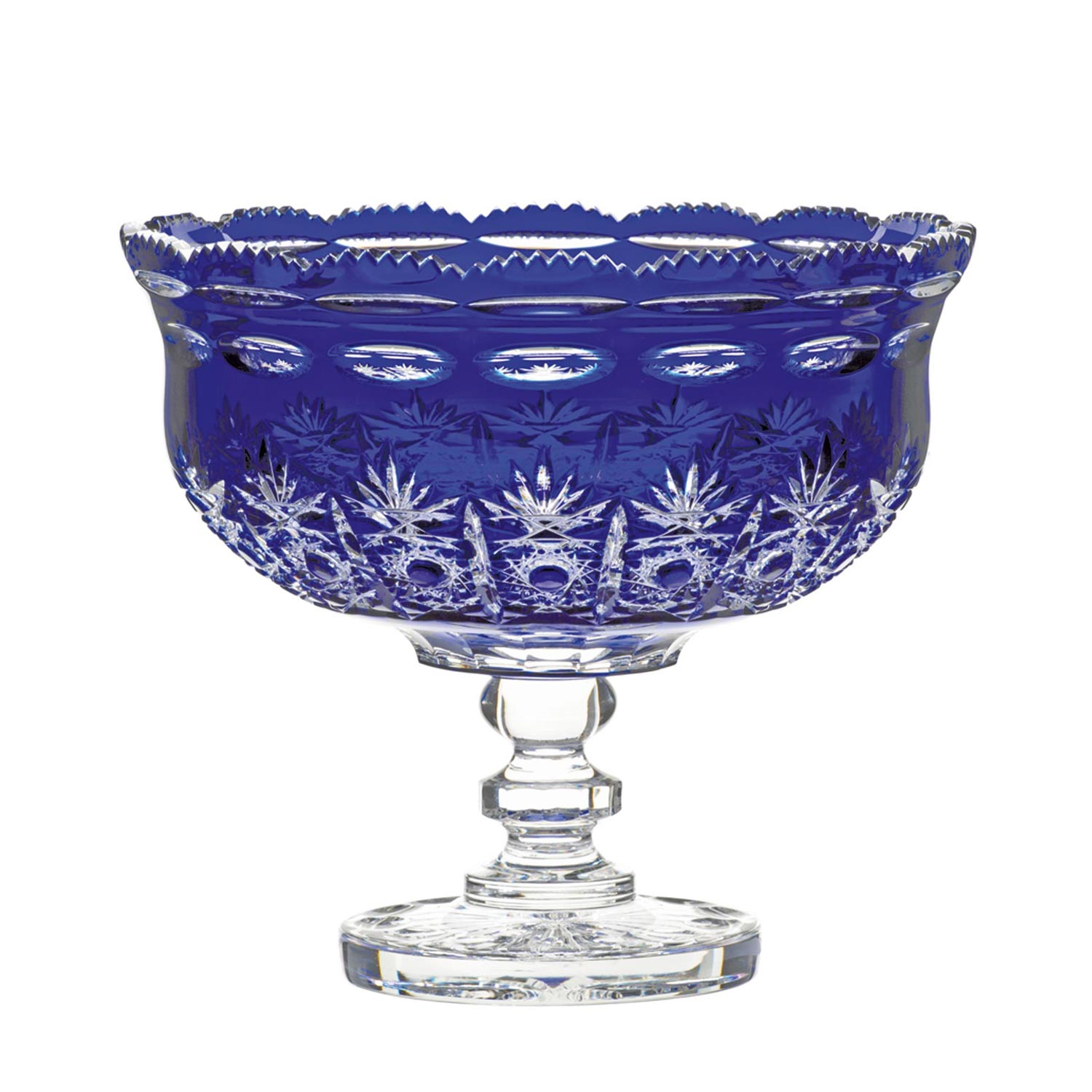 Schale Kristallglas Dresden kobalt (30 cm)
