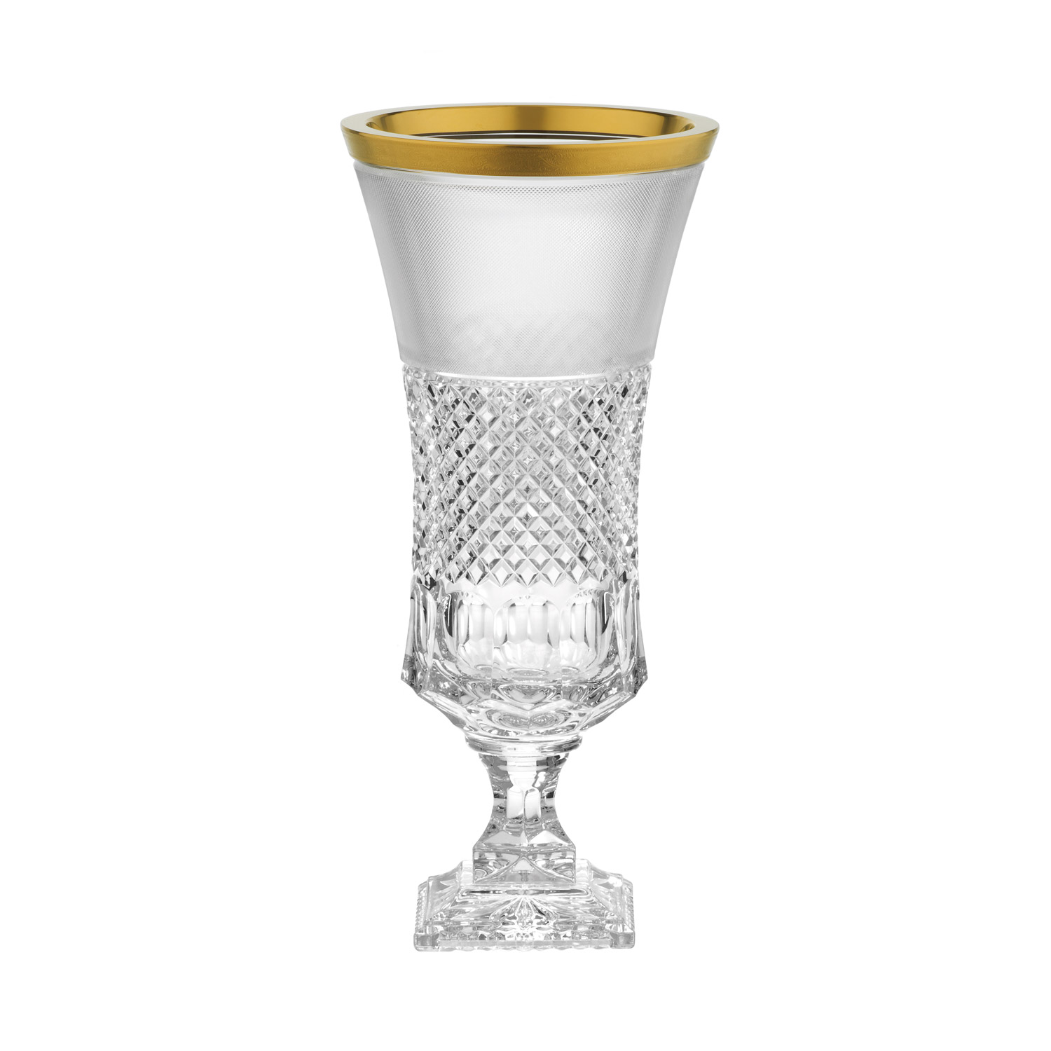 Vase Kristallglas Rococo clear (43 cm)