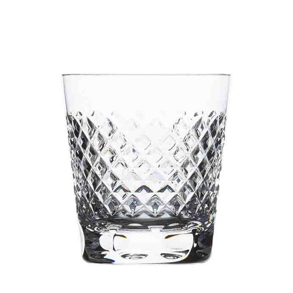 Whiskey glass crystal Karo clear (10 cm)