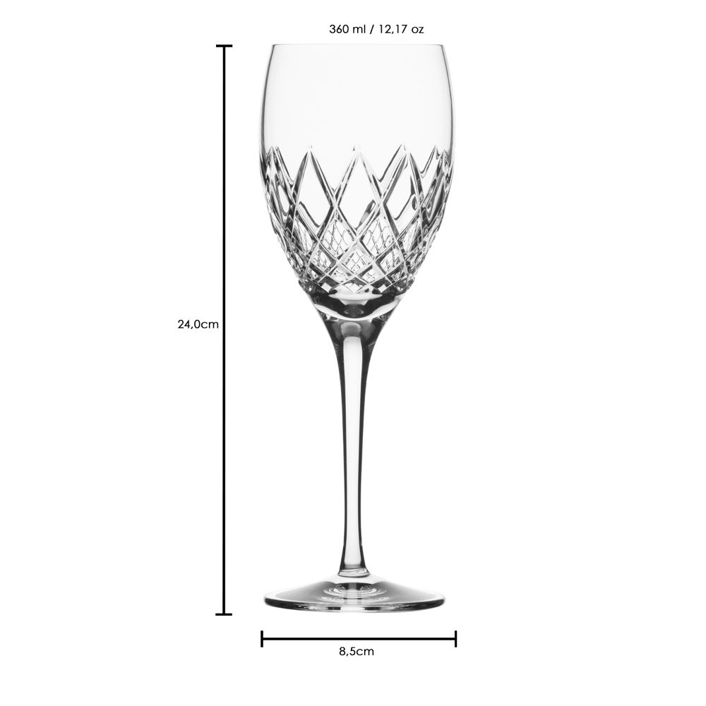 red wine glass crystal Venedig clear (24 cm)