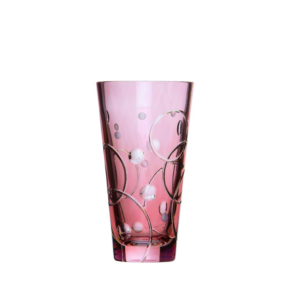 Vase Kristallglas Circle rosalin (18 cm)