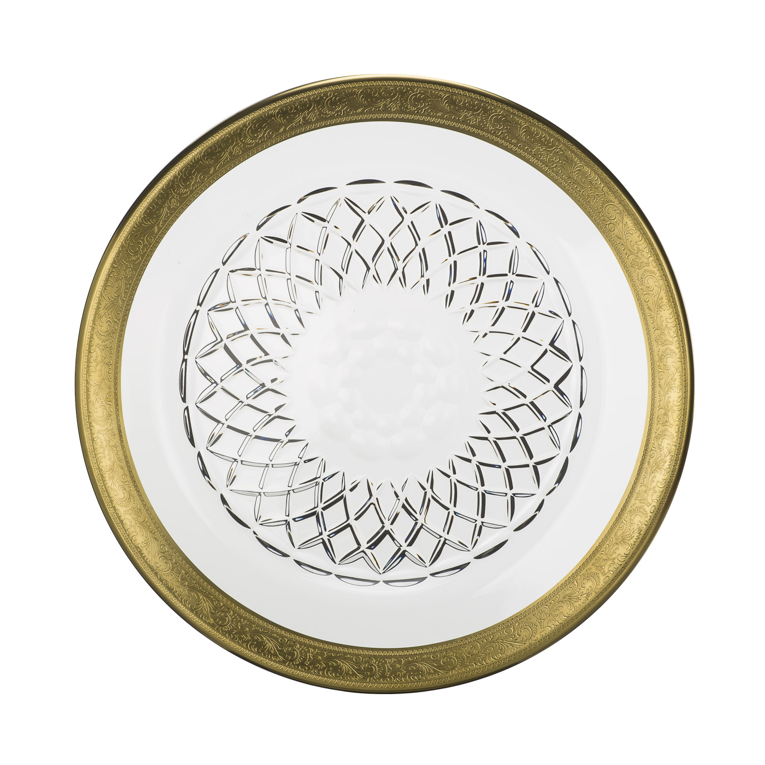Diner plate crystal Rococo (25 cm)