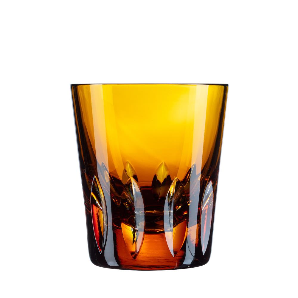 Becher Kristallglas Ritz amber (9,5 cm)