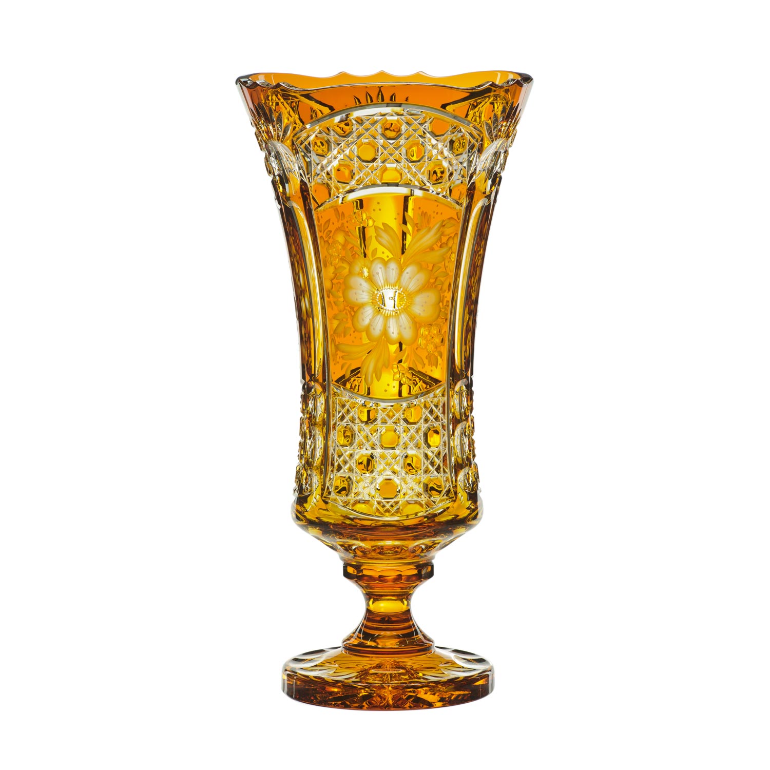 Vase Kristallglas Luxury amber (43 cm)