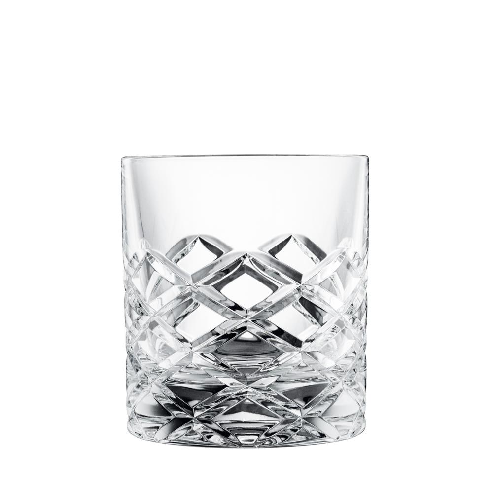 Transparent, hand-blown Grace whisky glass made from high-quality crystal. A detailed, hand-cut diamond pattern reflects light and lends a brilliant shine. Smooth rim, 9.0 cm high, sturdy and easy to hold.