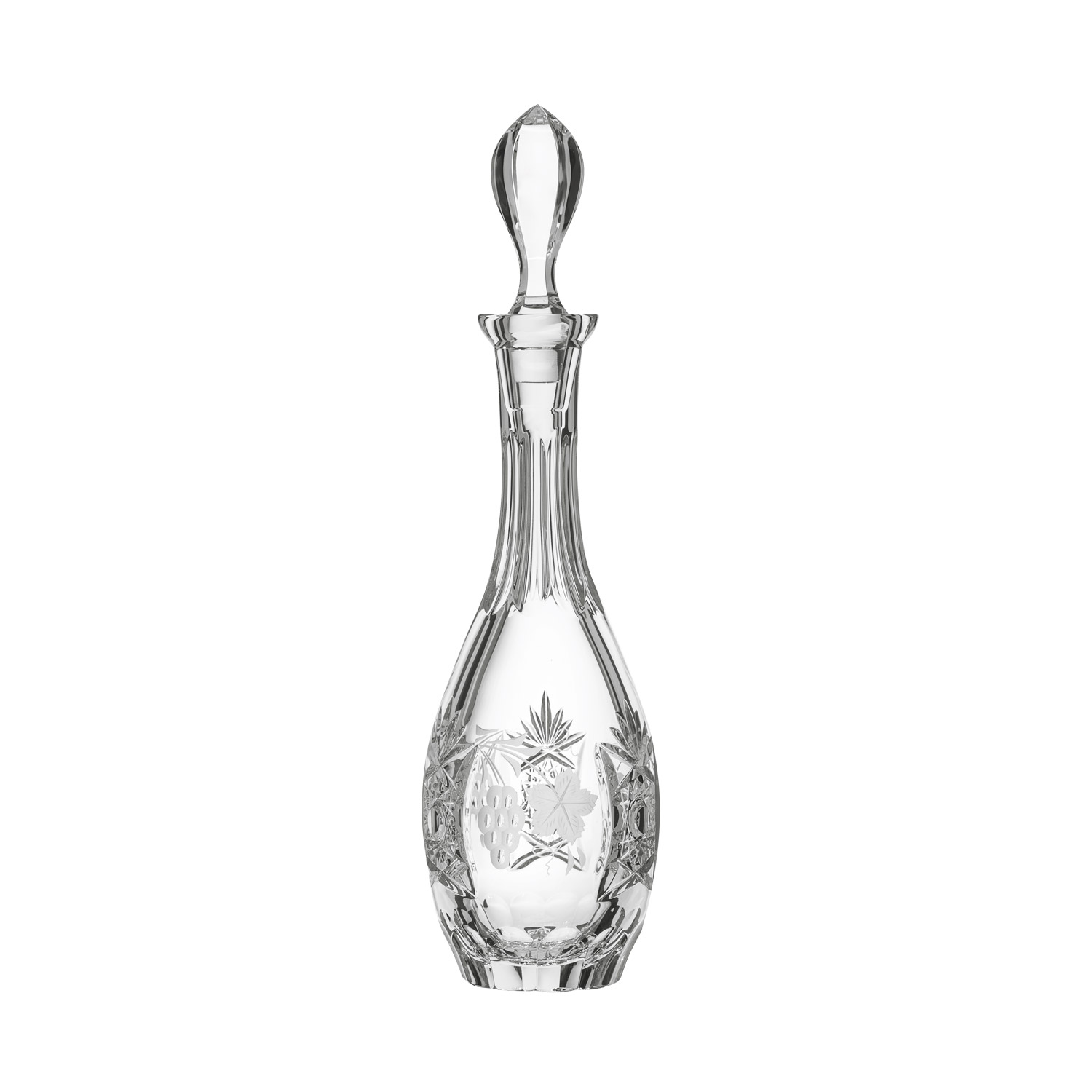 Wine carafe decanter crystal grape clear (37.3 cm)