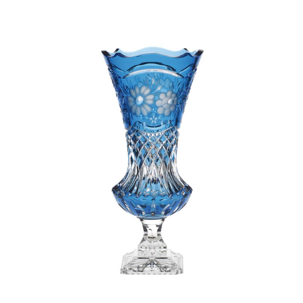 Vase Kristallglas Natalie aqua (42 cm)
