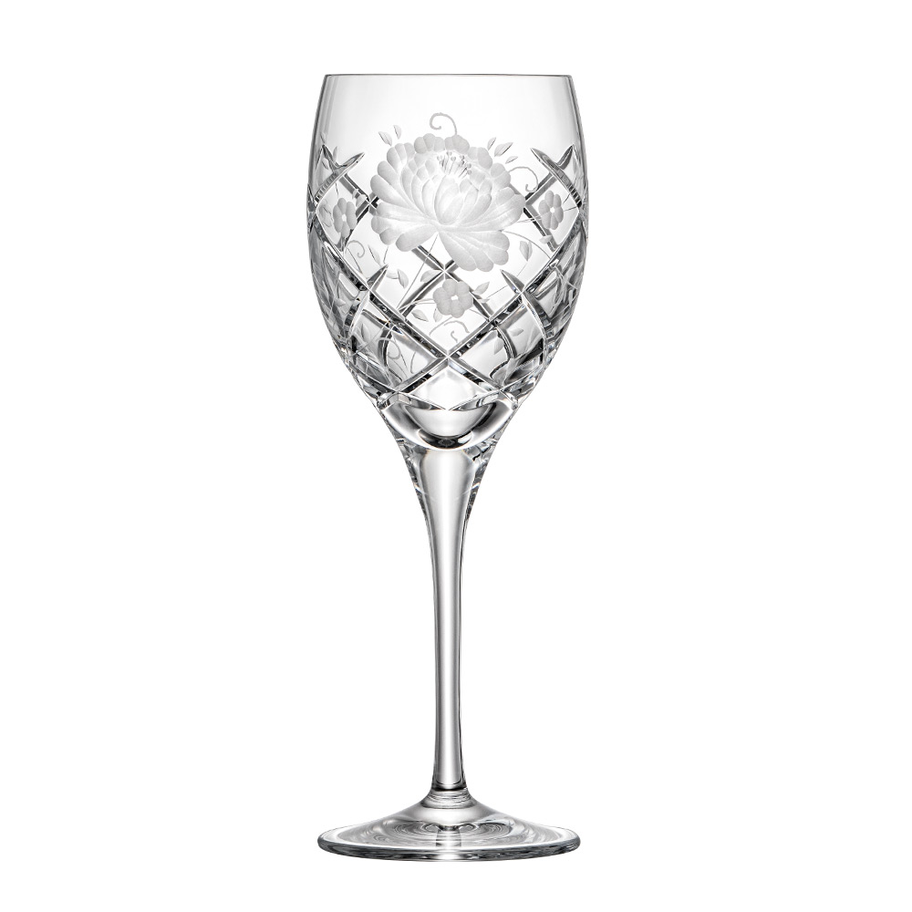 Red wine glass crystal Sunrose clear (24 cm)