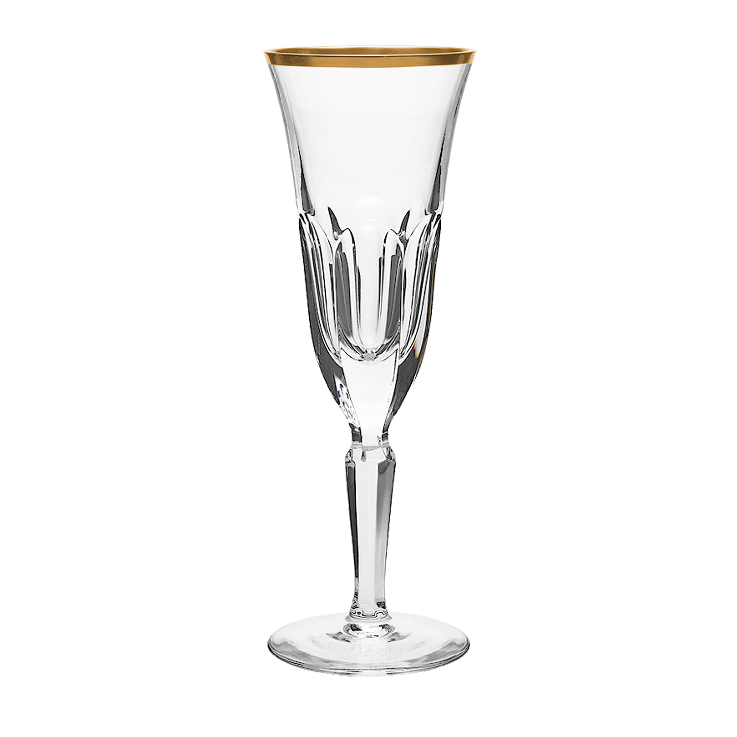 champagne glass crystal Palais Gold rim clear (21,5 cm)