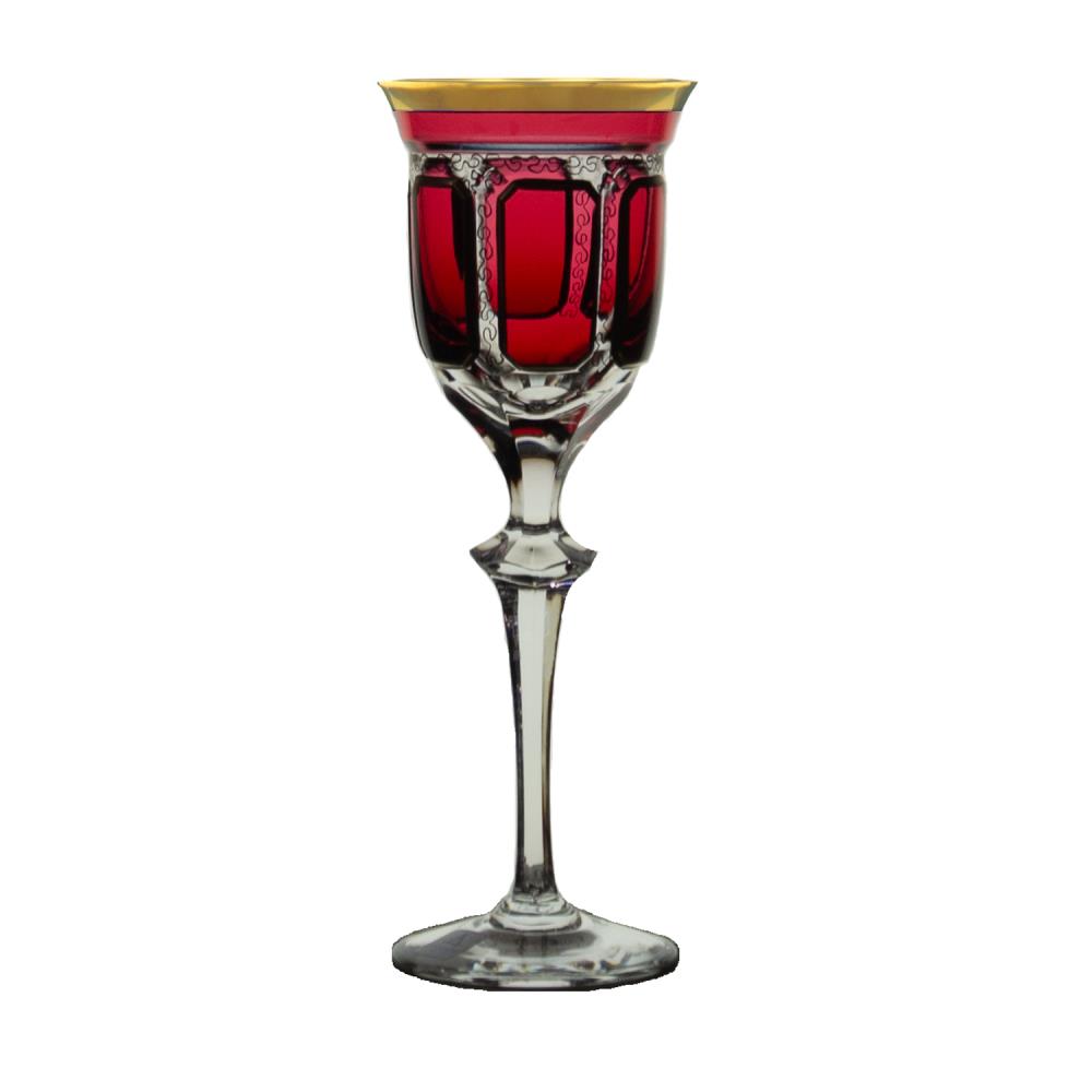 Weinglas Kristallglas Antike rubin rot (23,5 cm)