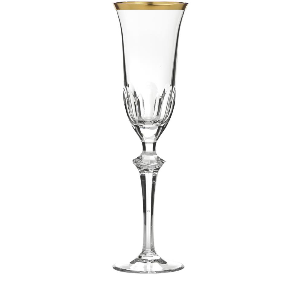 champagne glass crystal Palais Gold rim clear (26,2 cm)