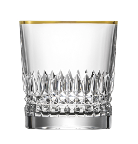 Whiskyglas Kristall Empire Gold clear (9,3 cm)