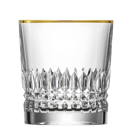 Whiskey glass crystal Empire Gold clear (9.3 cm)
