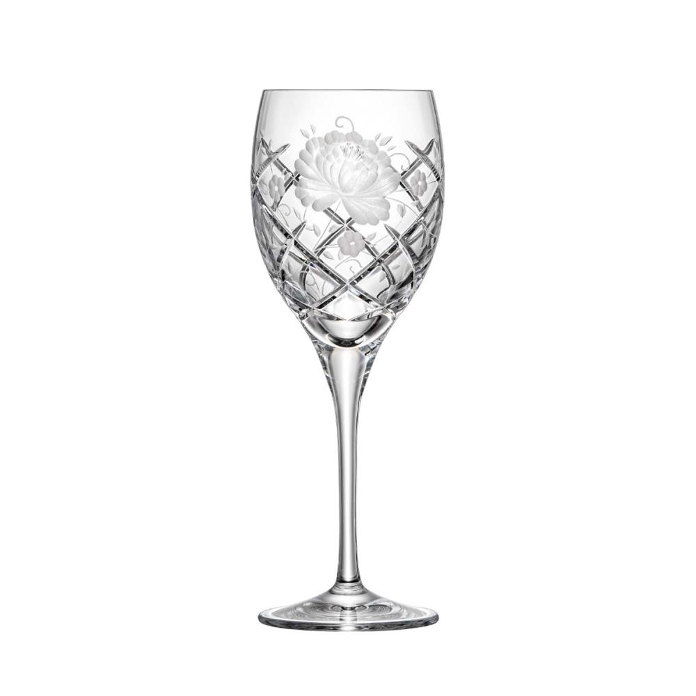 Red wine glass crystal Sunrose clear (21.5 cm)