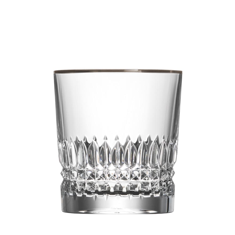 Whiskey glass crystal empire platinum clear (10 cm)