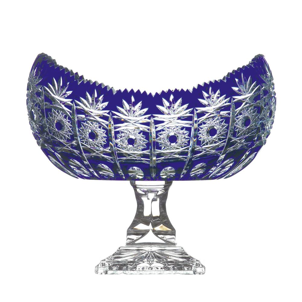 Jardiniere crystal Dresden cobalt (26 cm)
