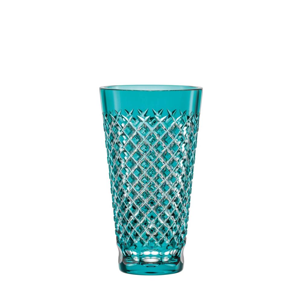 Vase Kristallglas Karo azur (18 cm)