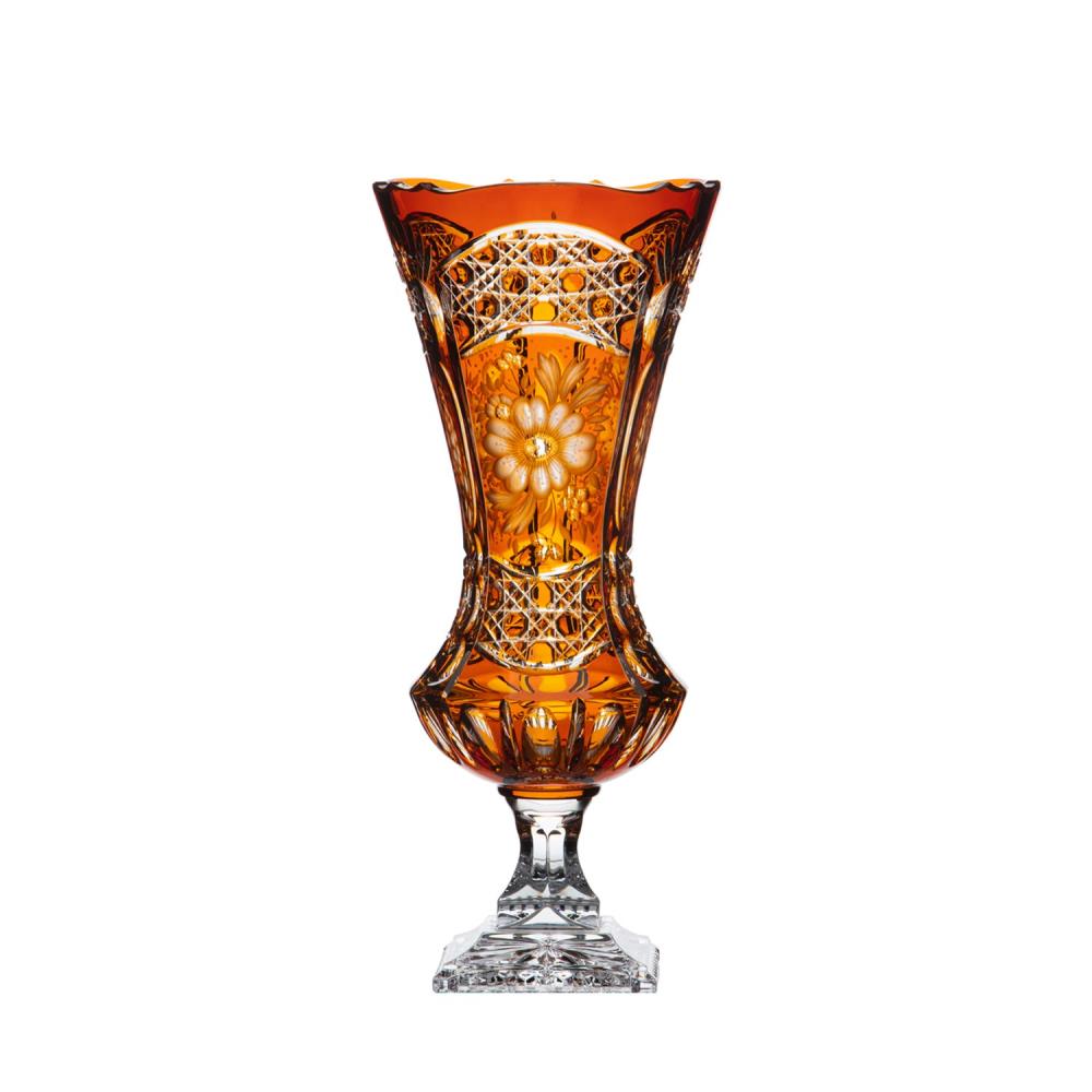 Vase Kristallglas Luxury amber (42 cm)