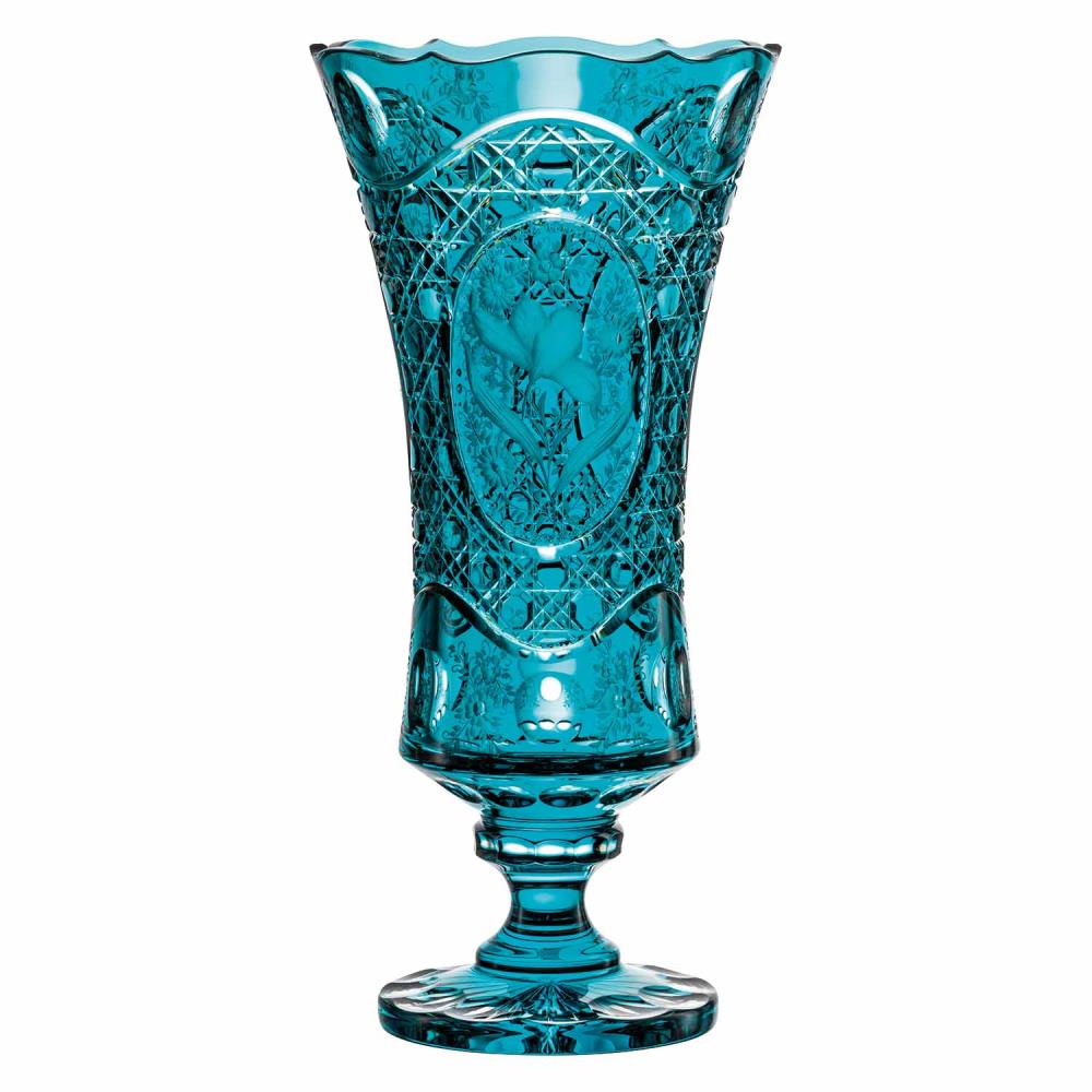 Vase Kristallglas Magicflower azur (43 cm)