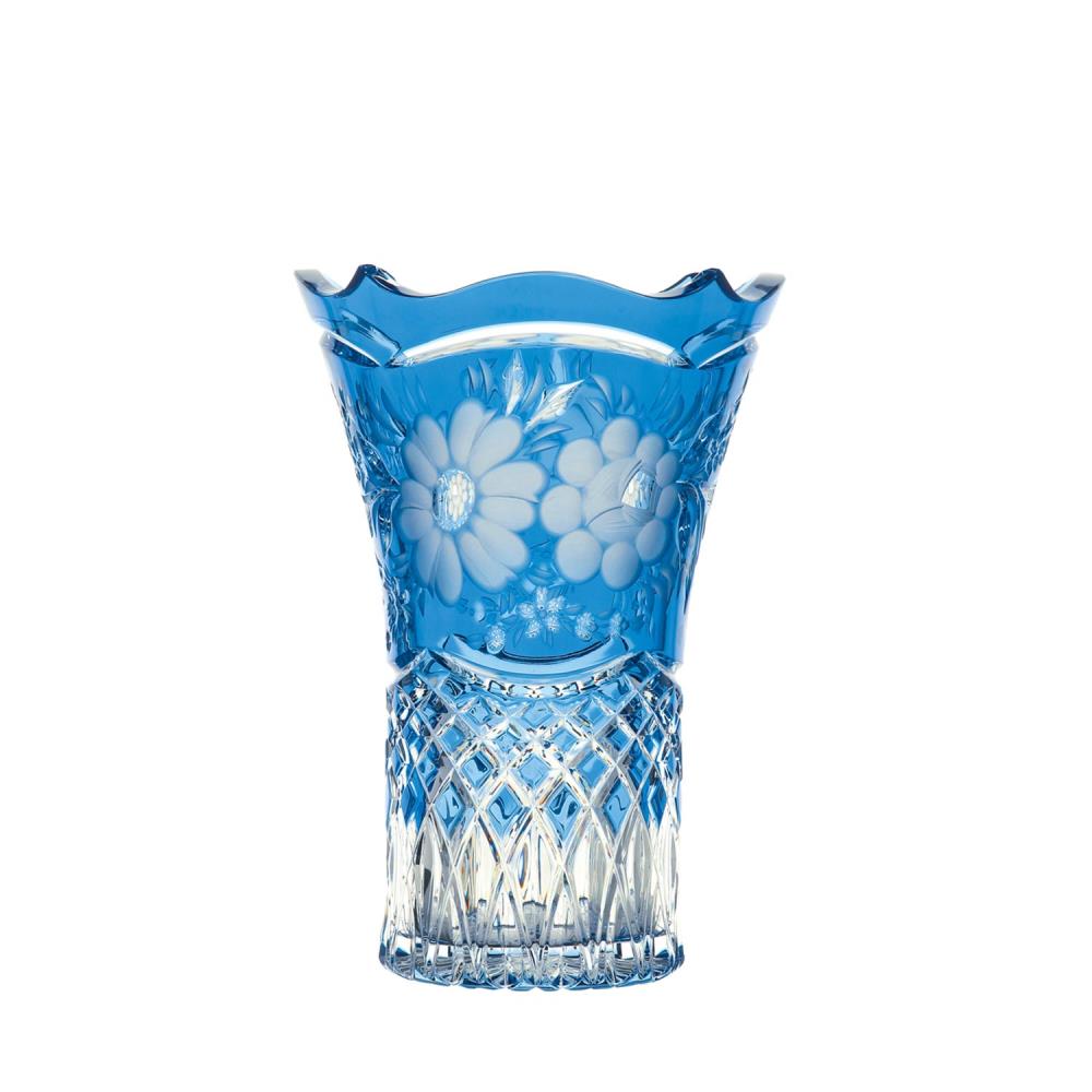 Vase Kristallglas Natalie aqua (26 cm)