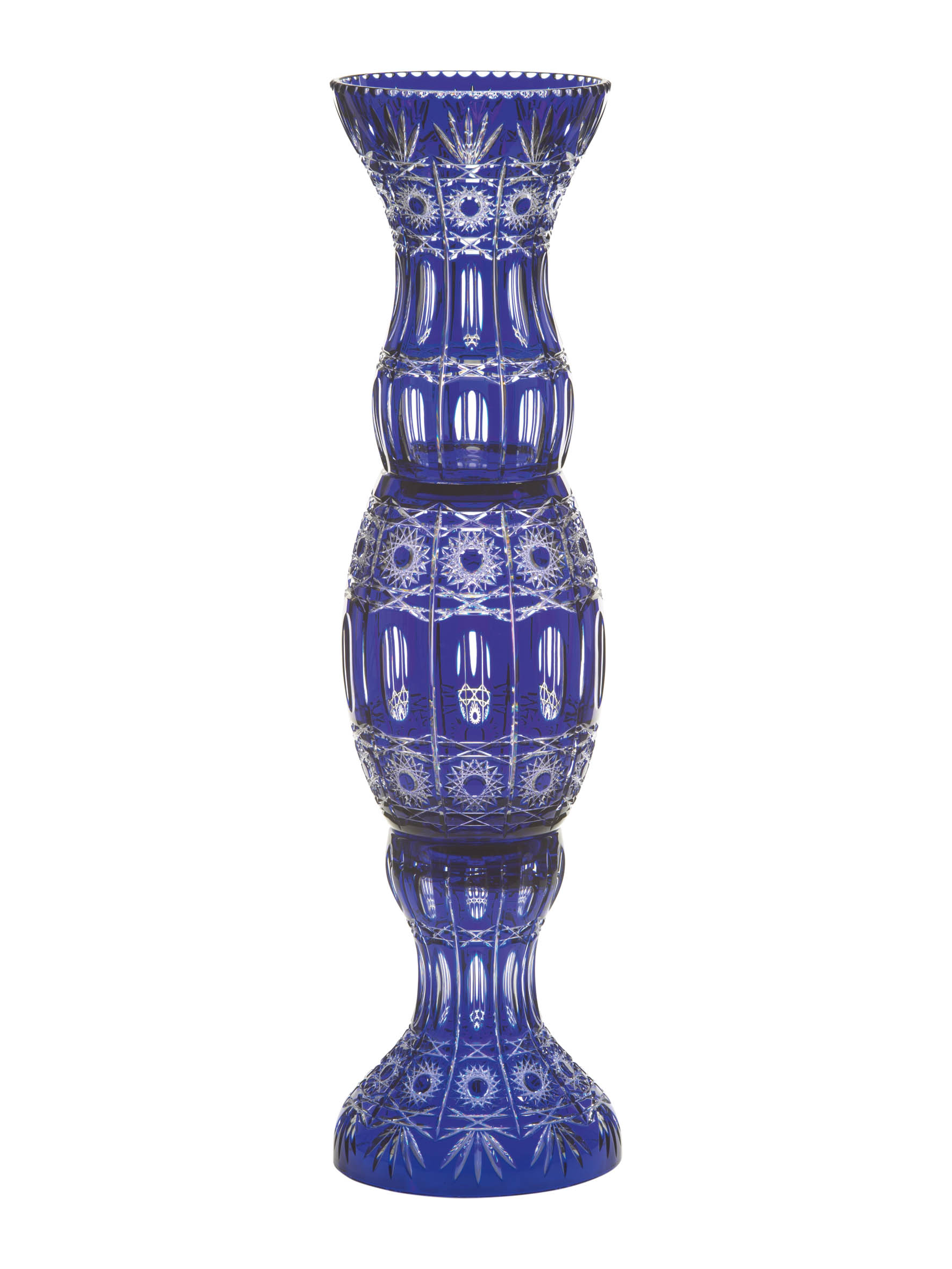 Vase Kristallglas Dresden kobalt (112 cm)