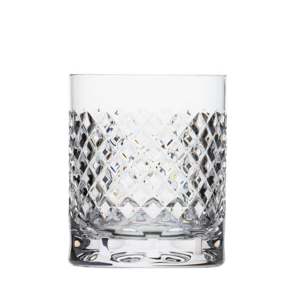 Whiskey glass crystal Karo clear (10 cm)