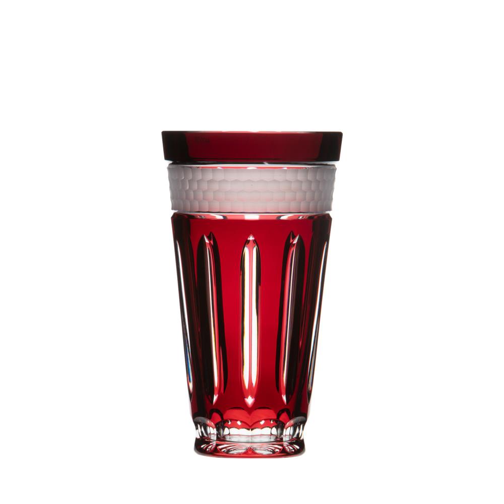 Vase Kristallglas Bloom rubin (23 cm)