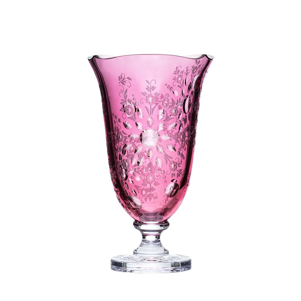 Vase Kristallglas Sun rosalin (37 cm)